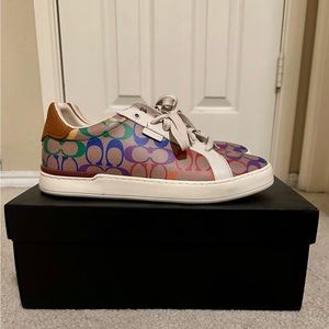 Coach rainbow shoes